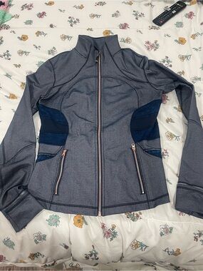 Lululemon Women's Navy Blue Athletic Zip-Front Jacket